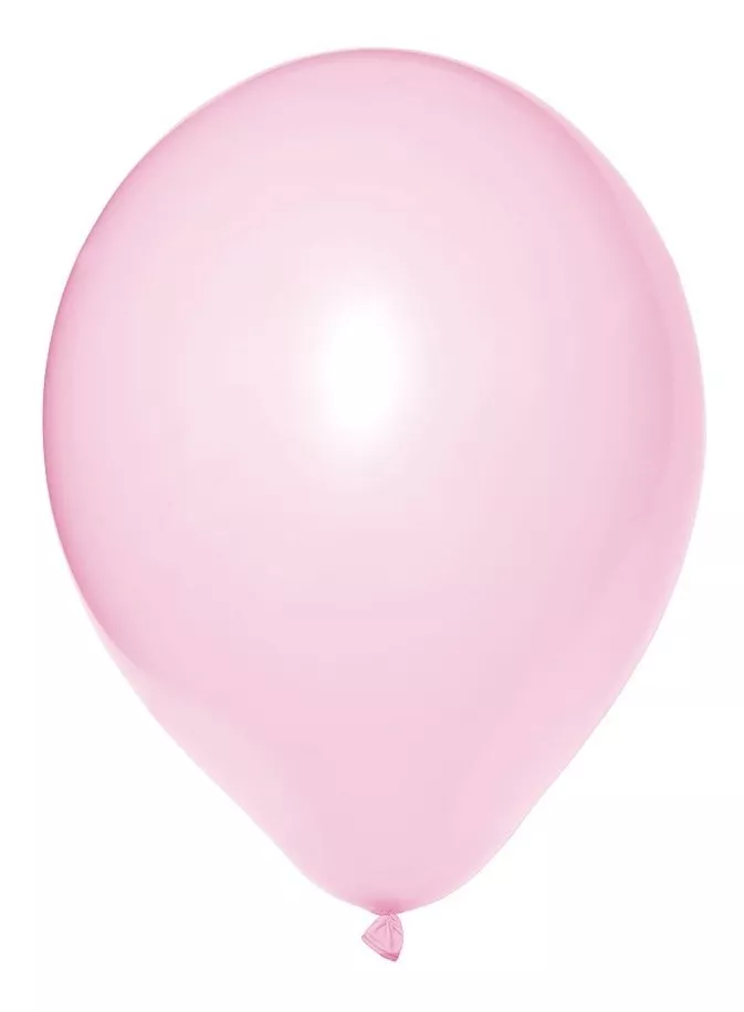Balão Bexiga Candy Colors Rosa 50 Unidades Tam. 9