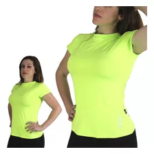 Blusa Camisa Uv Proteção Feminina Dryfit Fitness Cor Amarelo