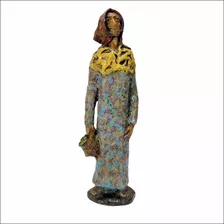Escultura Mujer En Terracota Marino Pérsico (5671)