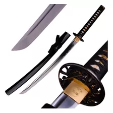 Katana Wakizashi Kensei Takeo Full Tang Temperado Afiado 