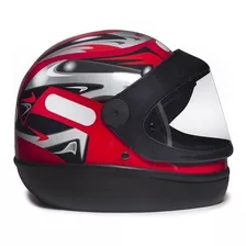 Capacete Para Moto Integral San Marino Vermelho Tamanho 60 