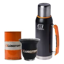 Set Matero Kit Termo Lusqtoff 1 Litro + Mate + Lata yerbera