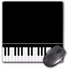 Mouse Pad Negro Piano 8 X 8 Pulgadas