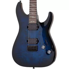 Guitarra Eléctrica Schecter Omen Elite-6 Blue Burst Azul Orientación De La Mano Diestro