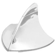 Antena Decorativa Modelo Tubarão Na Cor Preta Ou Cromada