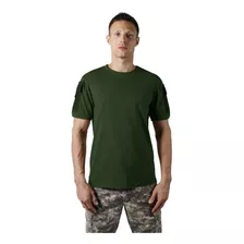 Camiseta Masculina Ranger Tática Bolso Bélica Verde Militar