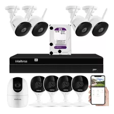 Kit Câmeras Mibo Intelbras Wifi 4 Externas E 5 Internas C/hd