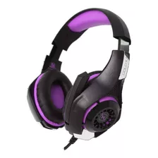 Audifonos Diadema Gamer Headset Xbox One S X Ps4 Nintendo Switch Necnon Con Adaptador Para Pc Color Violeta