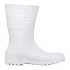 Bota Galocha Pvc Limpeza Faxina Branca Antiderrapante Com Ca