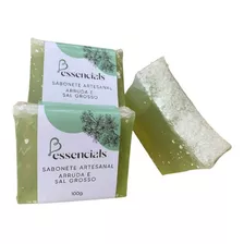 Kit 7 Sabonetes Artesanais Veganos Arruda E Sal Grosso 100g