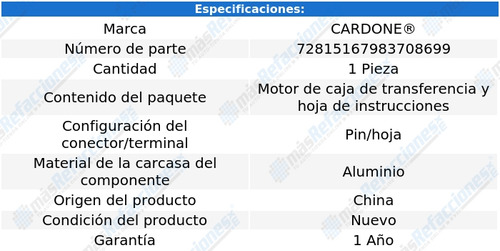 Motor Caja Transferencia Cayenne De 2003 A 2006 Cardone Foto 5