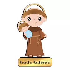 Enfeite De Mesa Santinhos Baby Infantil Mdf 23 Cm Católico