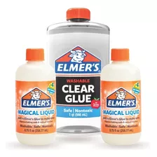 Pack Básico Para Hacer Clear Slime Con Activador Elmer's 3p 