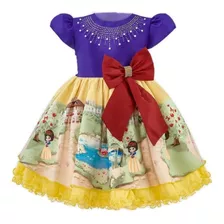 Vestido Branca De Neve Cut Baby Festa Yarg Modas