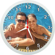 Relógio De Parede Personalizado Com Sua Foto - 24cm (oferta)