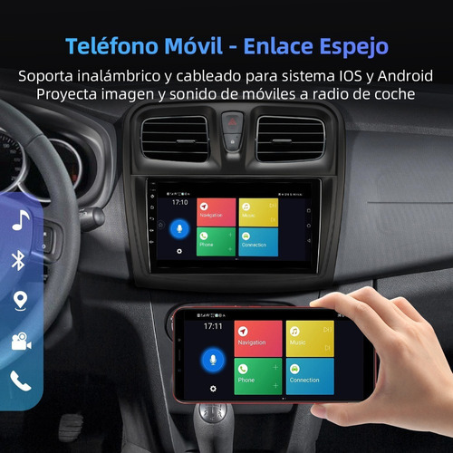 Isudar Radio Carro 1+32g Para Renault Logan 2 2012-2019 Gps Foto 4