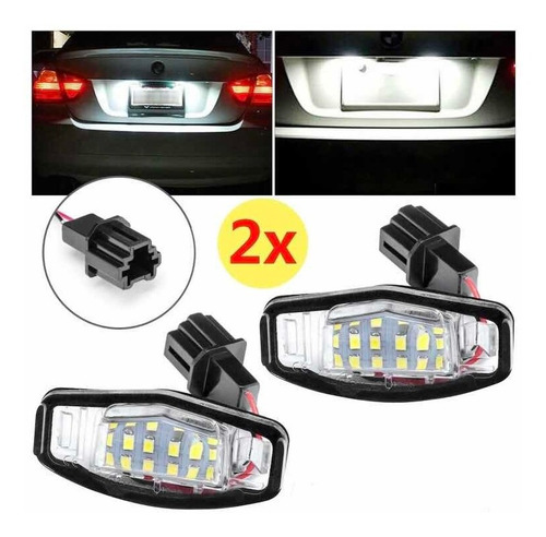 Set Luz Led Porta Placa Acura Tl Tsx Mdx Honda Civic Accord Foto 3