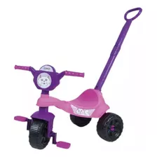 Triciclo Carrinho Passeio Kemotoca Infantil Com Pedal Haste