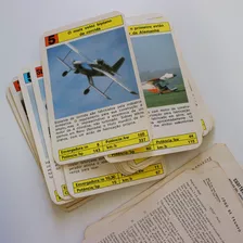 Jogo De Cartas Cards Super Trunfo Aviões Grow Anos 80