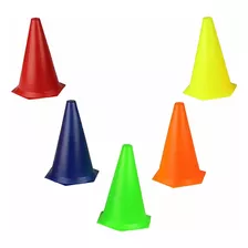 Kit Com 5 Cone 24 Cm - Circuito Treino Funcional Agilidade