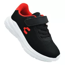 Tenis Charly 1098461 Neg/roj Textil Kid's