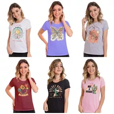 Kit 10 Blusas Tshirts Blusas Feminina Roupas Atacado Revenda