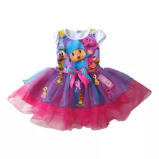 Vestido Fiesta Tutú Bebé Niña Pocoyó