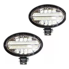 Faro Ovalado 48 Leds 5 10-30 V 144 W Luz Banca Fija