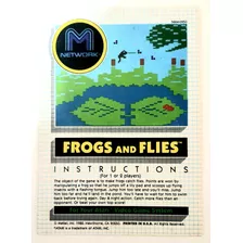Atari 2600 Frog N Flies Mattel Manual Em Inglês 