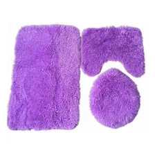 Set De Baño Alfombra 3 Piezas Peludo