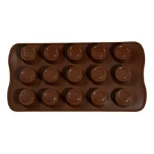 Forma Silicone Chocolate Redonda Sabonete Vela Biscoito