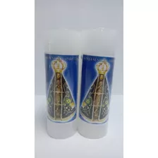 Vela Votiva De 7 Dias De Nossa Senhora Aparecida 260g Kit 10 Cor Branco