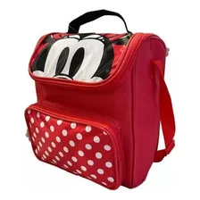 Lonchera Escolar Disney Minnie Mouse Roja Color Rojo