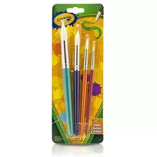 Crayola Pinceles Grandes Para Pintura (4 Unidades Redondas)