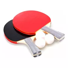 Kit 2 Raquetes Ping Pong 3 Bolinhas Com Bolsa - Dm Sportes