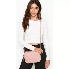 Victoria's Secret Bolsa Top Zip Crossbody Rosa Sem Juros 