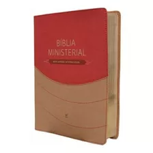 Bíblia Ministerial | Nvi Letra Normal | Marrom Claro E Verm