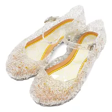 Ballerinas Zapatos Princesa Color Plateado Cristal Importado