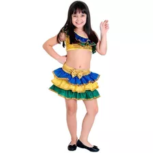 Fantasia Brasileirinha Feminino Infantil Sulamericana