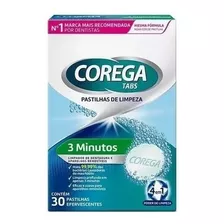 Corega Tabs 3 Minutos Limpador De Dentaduras C/24 Cpr Eferv