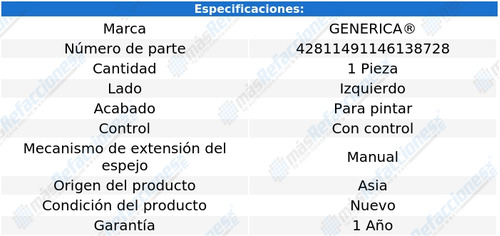 Espejo Renault Stepway 2010 2011 2012 2013 2014 Cont Izq Xry Foto 2