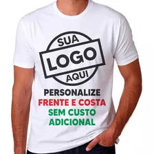 Camisas Personalizada Estampa Aniversario Foto Logo Empresa