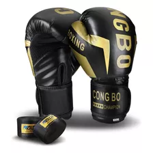 Guantes De Box Para Kickboxing Strap Velcro 10 - 16 Oz