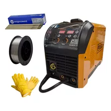 Soldadora Inverter Mig Mag Tig Flux Electrica 200amp Real Sc