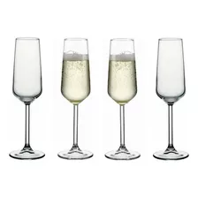 Set X 4 Copas Champagne Allegra 195 Cc Pasahbace Color Unico