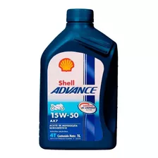 Aceite Shell Advance Ax7 Semisintetico 15w50 1 Litro Gaona