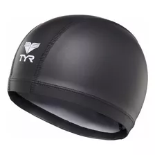 Gorro De Natación Tyr Warmwear De Silicona Negro Para Triatl