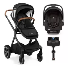 Coche De Paseo Demi Grow Nuna Con Huevito Gemm Con Base Color Caviar Chasis Negro