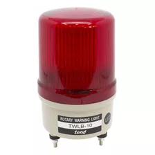 Sinalizador Emergência Rotativo Led/buzzer Vermelho 24v