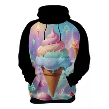 Moletom Casaco Blusa Estampa Sorvetes Sorvetinhos Verão 6